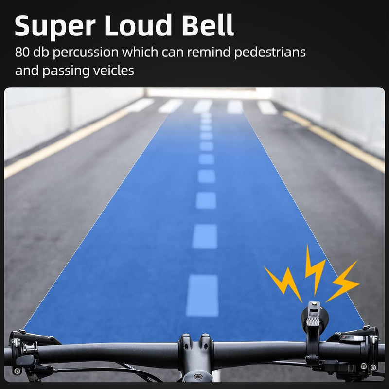 Load image into Gallery viewer, ROCKBROS Bike Bell Classic Bicycle Bell Mountain Bike Bells with Loud Sound and Fit for 0.87-1.25in/22.2-31.8mm Bicycle Handlebars
