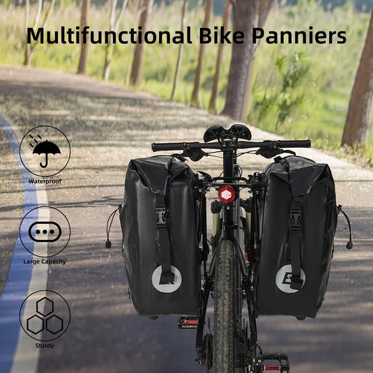 ROCKBROS Bike Pannier 27L Bicycle Rear Seat Carrier Waterproof Bag AS002
