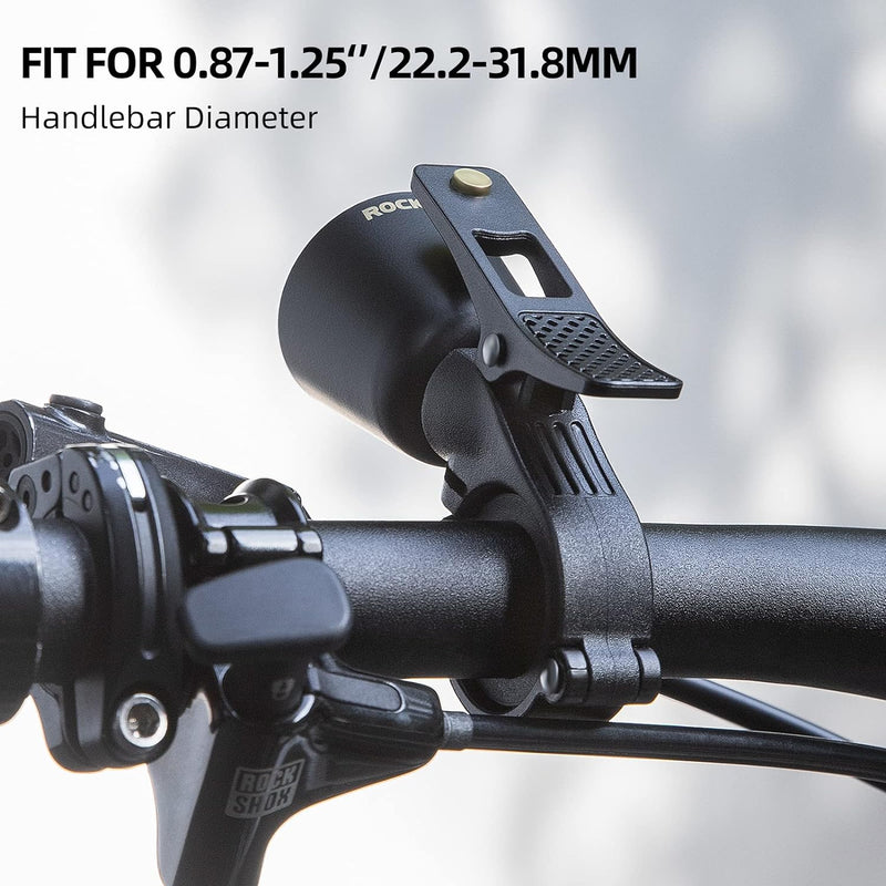 Load image into Gallery viewer, ROCKBROS Bike Bell Classic Bicycle Bell Mountain Bike Bells with Loud Sound and Fit for 0.87-1.25in/22.2-31.8mm Bicycle Handlebars
