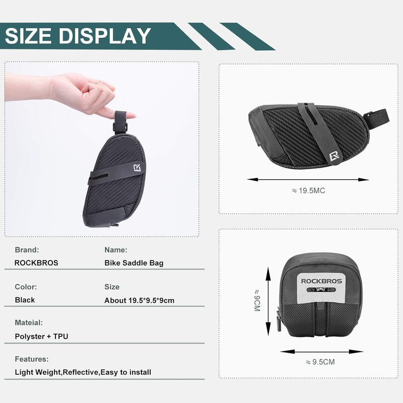 Load image into Gallery viewer, ROCKBROS Bicycle Back Seat Saddle Tail Bags Waterproof Frame Bag B74
