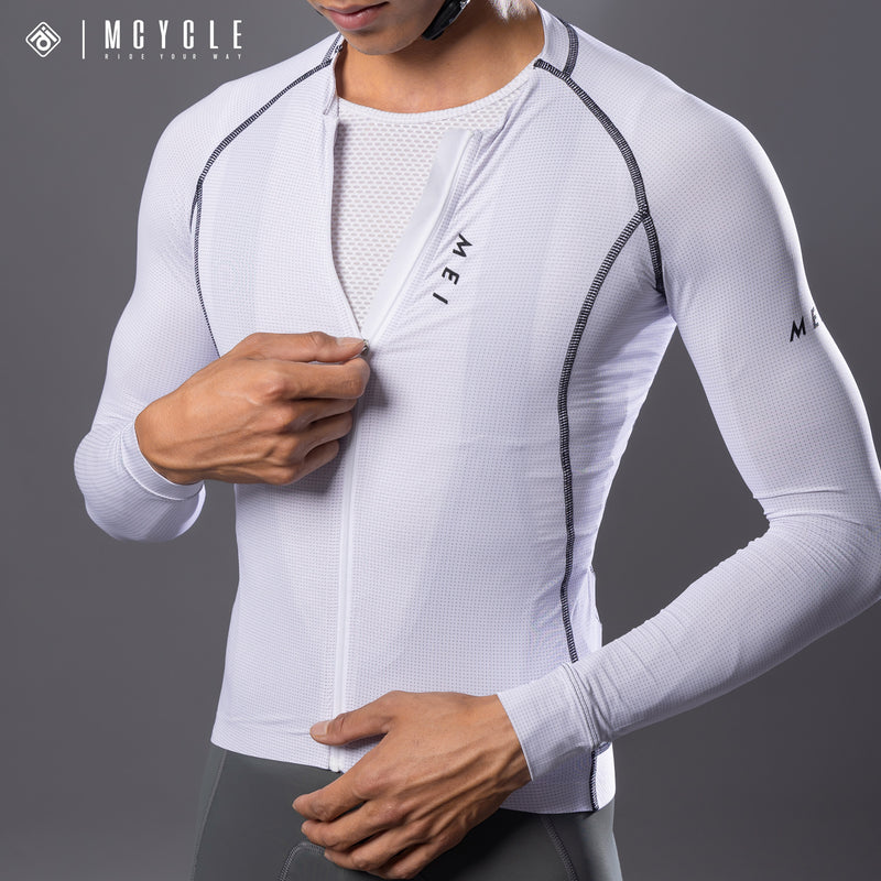 Load image into Gallery viewer, Mcycle Solid Color Pro Men&#39;s Long Sleeve Cycling Jersey MY341

