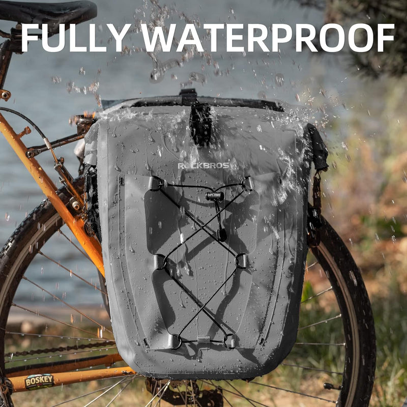 Load image into Gallery viewer, ROCKBROS Bike Pannier 27L Bicycle Rear Seat Carrier Waterproof Bag AS002
