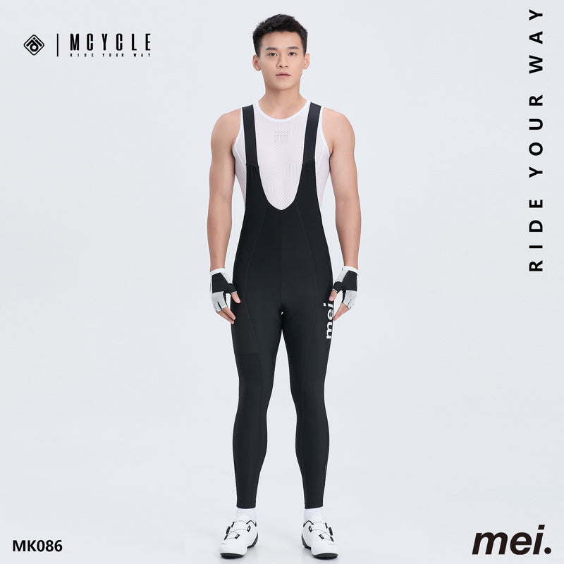 Load image into Gallery viewer, Mcycle Men&#39;s Cycling Thermal Bib Tight with Pocket MK086
