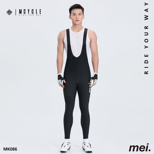 Mcycle Men's Cycling Thermal Bib Tight with Pocket MK086