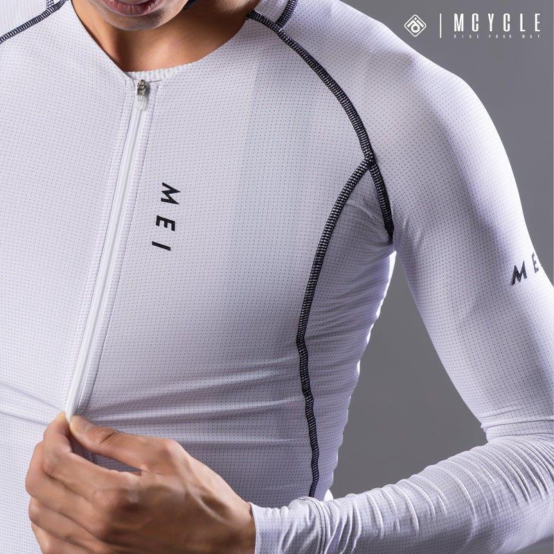 Load image into Gallery viewer, Mcycle Solid Color Pro Men&#39;s Long Sleeve Cycling Jersey MY341
