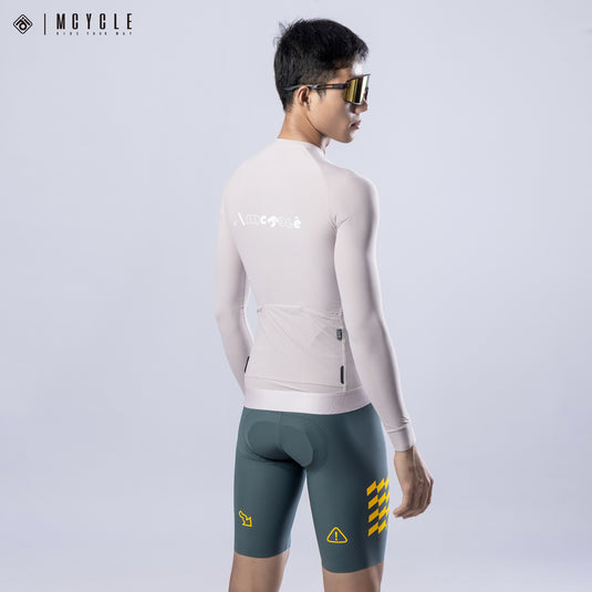 Mcycle Solid Color Men's Long Sleeve Cycling Jersey Anti UV 50+ MY356