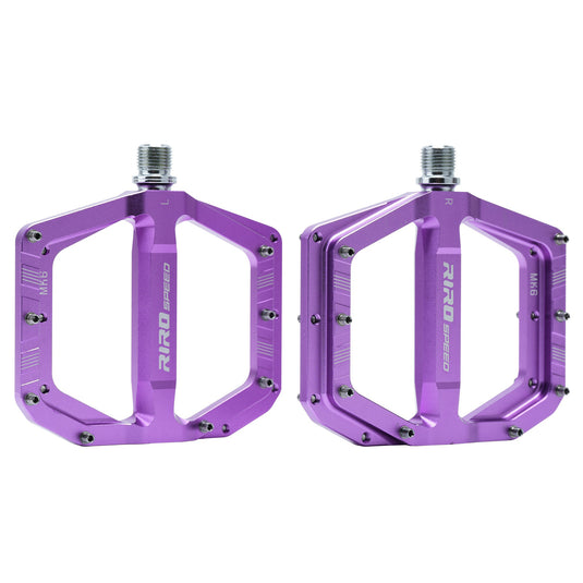 RIRO MK6 CNC Aluminum Flat Pedals | Mountain Bike / Folding Bike / Urban Commuter Pedals K60