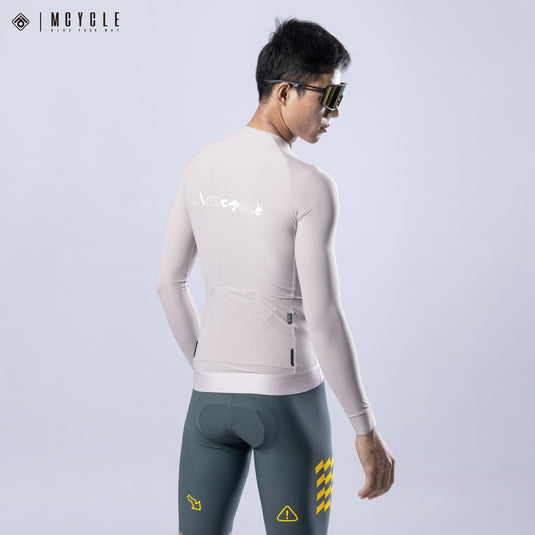 Mcycle Solid Color Men's Long Sleeve Cycling Jersey Anti UV 50+ MY356