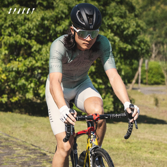 Spakct Era Men's Short-Sleeve Cycling Jersey | UV 40+ Protection, Quick-Dry, Slim Fit Road Bike Shirt YB111138