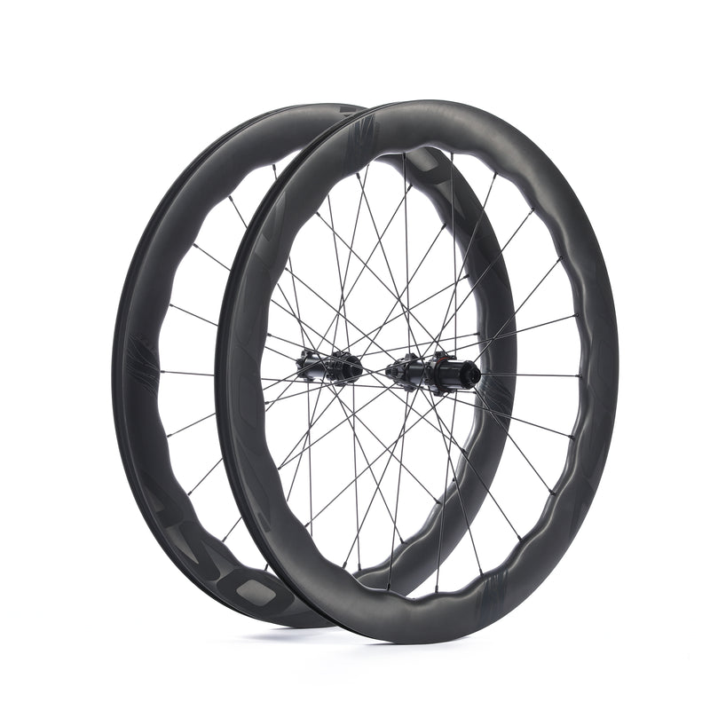 Load image into Gallery viewer, SCOM VOSO Lite Wave Carbon Wheels with Ceramic Bearings Disc Brake
