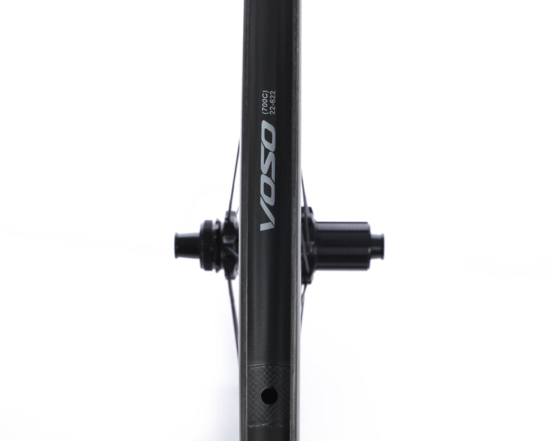 Load image into Gallery viewer, SCOM VOSO Lite Wave Carbon Wheels with Ceramic Bearings Disc Brake
