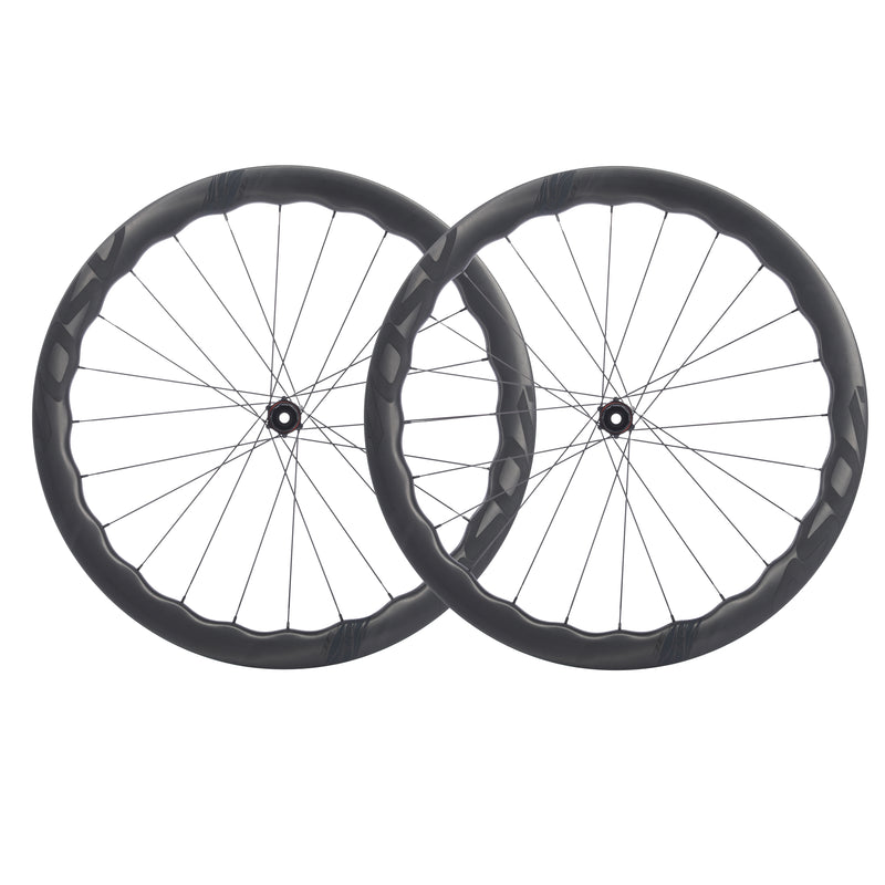 Load image into Gallery viewer, SCOM VOSO Lite Undulating Carbon Wheels Disc Brake Wheelset

