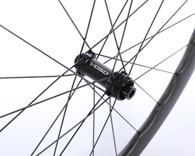 Load image into Gallery viewer, SCOM VOSO Lite Wave Carbon Wheels with Ceramic Bearings
