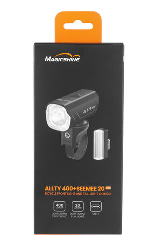 MagicShine Allty 400 Bicycle Front Light + Seemee 20 Tail Light Combo