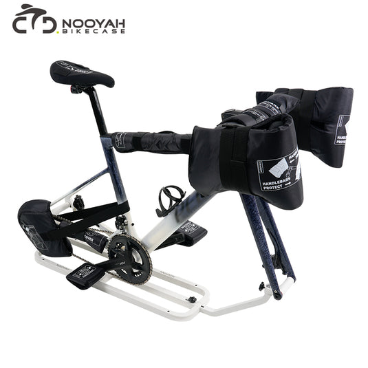 NOOYAH BK015 PRO Bike Travel Case No Remove Handlebar Bicycle Soft Bag with Stand Frame