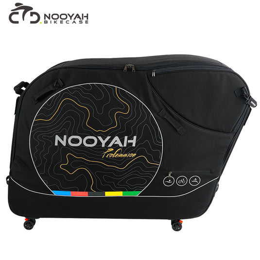 NOOYAH BK015 PRO Bike Travel Case No Remove Handlebar Bicycle Soft Bag with Stand Frame