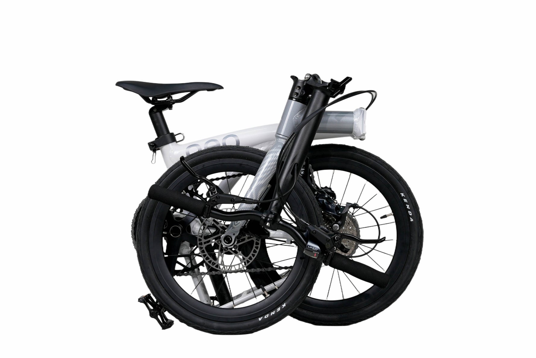 Java Neo Folded JAVA NEO 9 Speed 16 Inch Triple-fold Folding Bike – UAEcycle