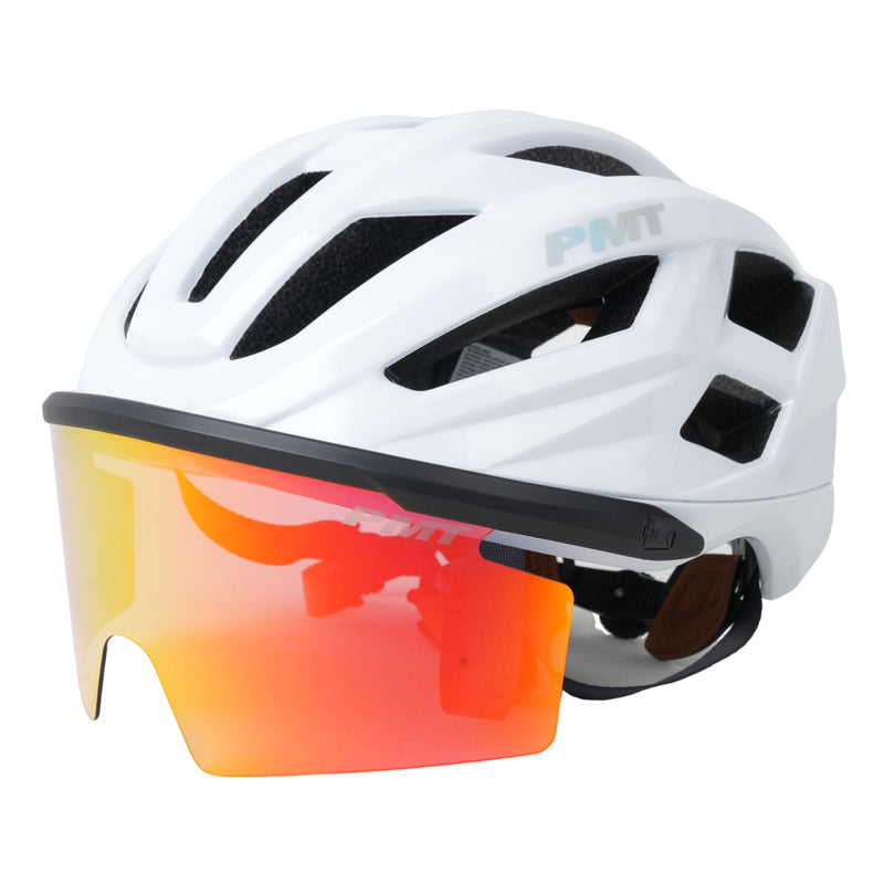 Load image into Gallery viewer, PMT Meedo 3 Cycling Helmet with Magnetic REVO Sunglasses
