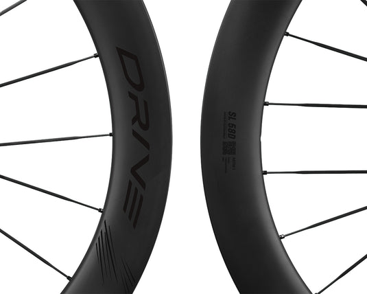 Elitewheels Drive SL CS Carbon‑Spoke Disc Road Wheelset | 48mm / 58mm Depth | UCI‑Approved