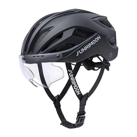Sunrimoon Cycling Helmet with Photochromic Sunglasses and 3D Grid S79