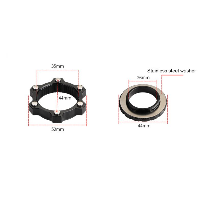 Load image into Gallery viewer, VXM Disc Brake Adapter center lock to 6 bolt For 9/12/15mm Bike Hub
