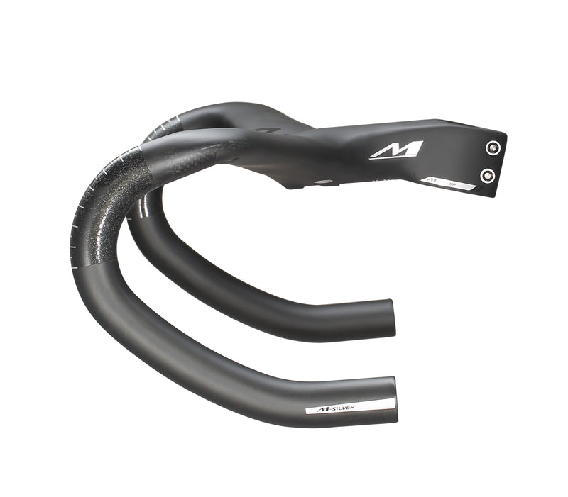 Load image into Gallery viewer, Pardus MVMT M-Silver Type B Integrated Road Carbon Handlebar Forward-swept Drop Bars
