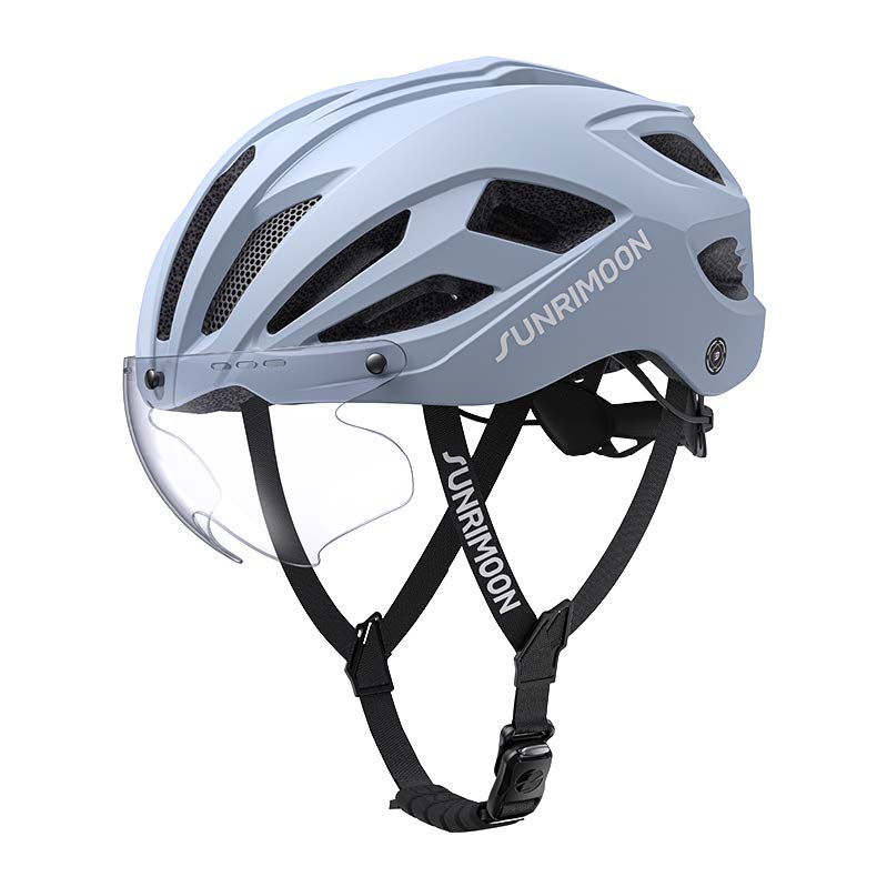 Load image into Gallery viewer, Sunrimoon Cycling Helmet with Photochromic Sunglasses and 3D Grid S79
