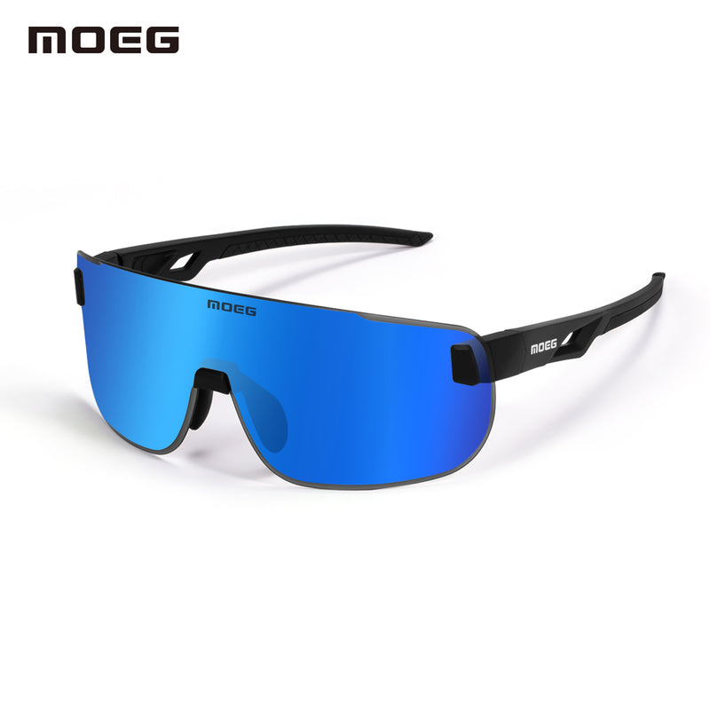 Load image into Gallery viewer, MOEG Cycling Sunglasses with Polarized REVO Lens MO9370
