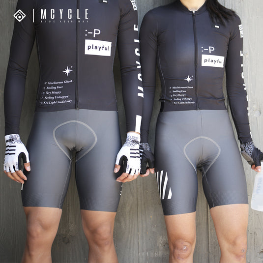 Mcycle Women's Cycling Bib Shorts with Elastic Interface Pads MK077W