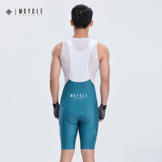 Mcycle Men's Cycling Bib Shorts with Elastic Interface Pads MK093