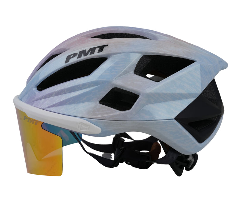 Load image into Gallery viewer, PMT Meedo 3 Cycling Helmet with Magnetic REVO Sunglasses

