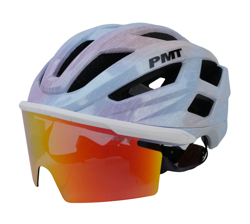 Load image into Gallery viewer, PMT Meedo 3 Cycling Helmet with Magnetic REVO Sunglasses
