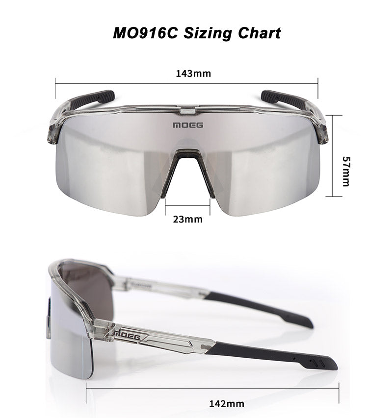 Load image into Gallery viewer, MOEG Cycling Semi-rimless Sunglasses MO916C
