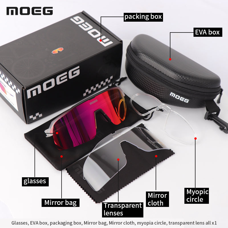 Load image into Gallery viewer, MOEG Cycling Semi-rimless Sunglasses MO916C
