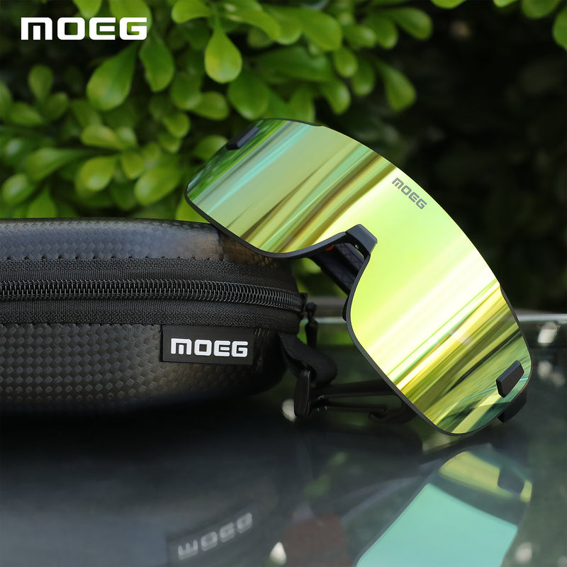 Load image into Gallery viewer, MOEG Cycling Sunglasses with Polarized REVO Lens MO9370
