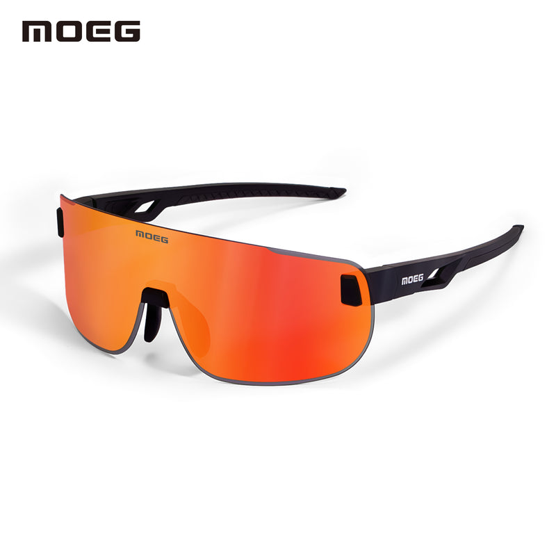 Load image into Gallery viewer, MOEG Cycling Sunglasses with Polarized REVO Lens MO9370
