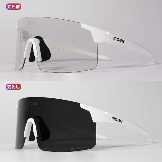 MOEG Cycling Sunglasses Anti Fog Photochromic Photochromic Lens MO993