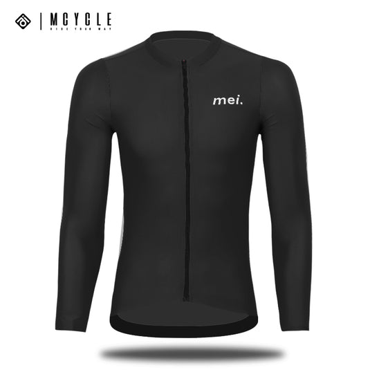 Mcycle Man Solid Color Long Sleeve Cycling Jersey MY248