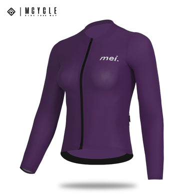 Mcycle Woman Solid Color Long Sleeve Cycling Jersey MY248W