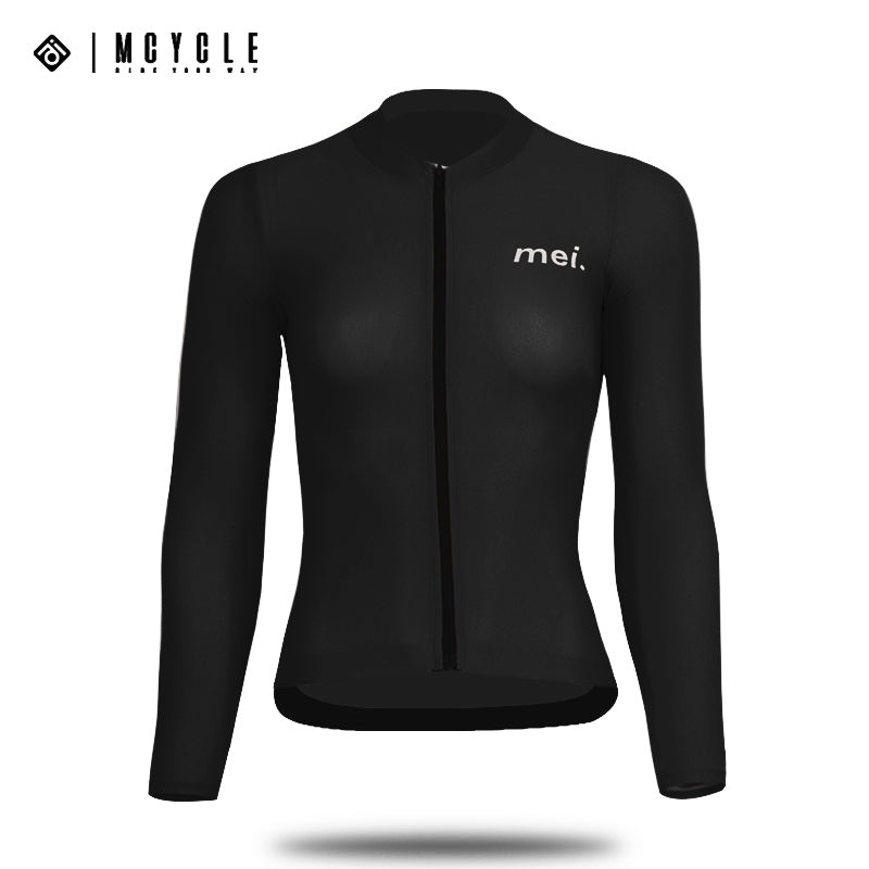 Load image into Gallery viewer, Mcycle Woman Solid Color Long Sleeve Cycling Jersey MY248W
