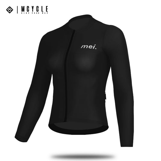 Mcycle Woman Solid Color Long Sleeve Cycling Jersey MY248W