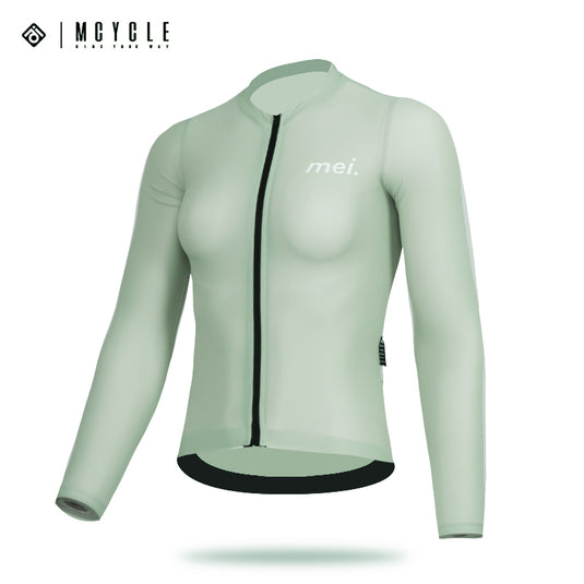 Mcycle Woman Solid Color Long Sleeve Cycling Jersey MY248W