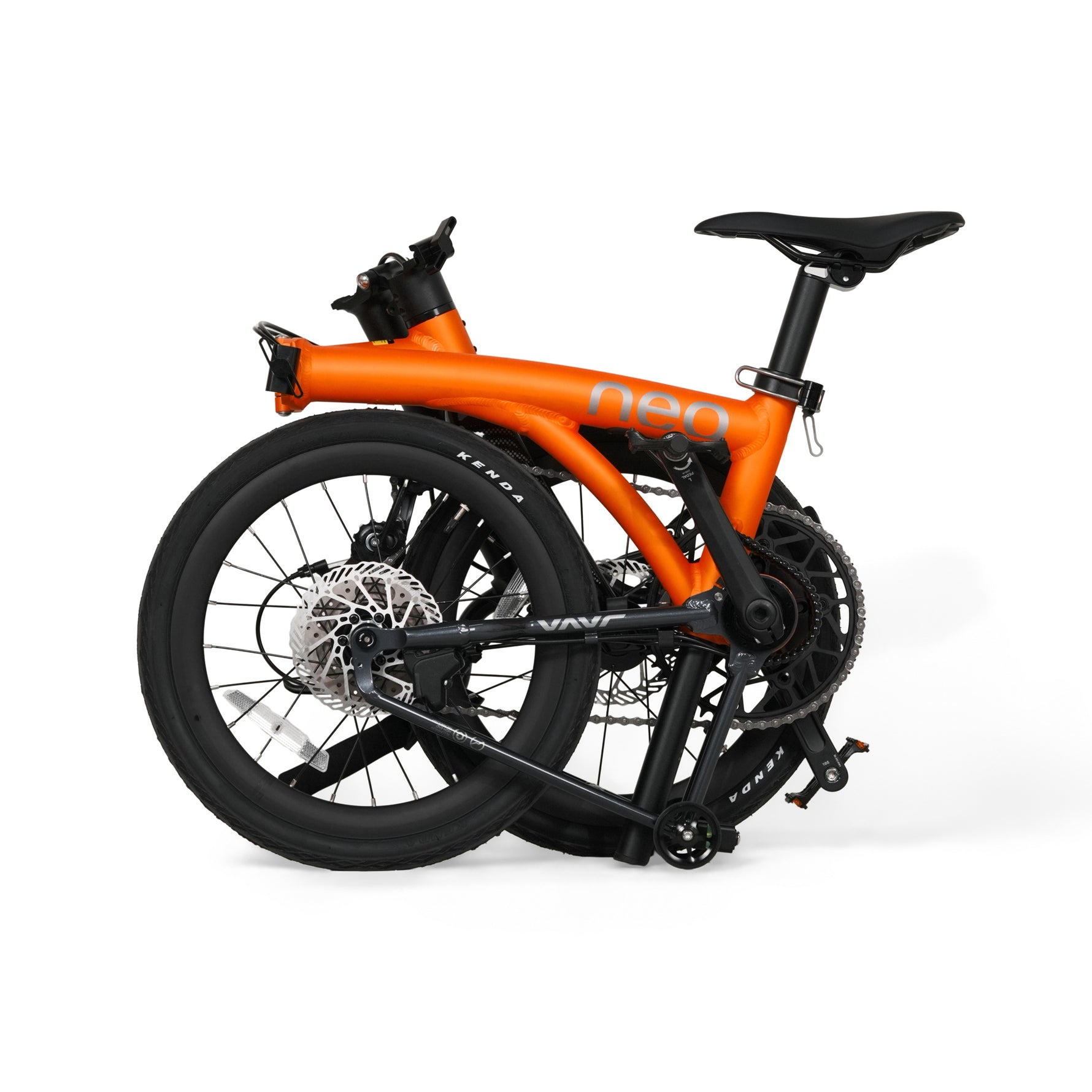 Java Neo Orange JAVA NEO 9 Speed 16 Inch Triple-fold Folding Bike – UAEcycle