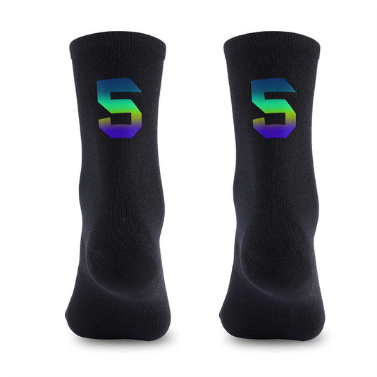 Reflective Digital Cycling Sports Socks