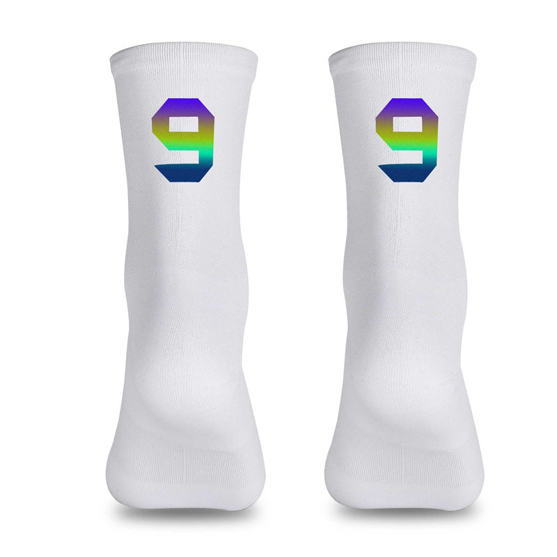 Load image into Gallery viewer, Reflective Digital Cycling Sports Socks
