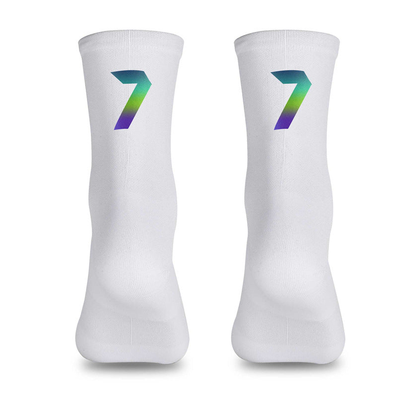 Load image into Gallery viewer, Reflective Digital Cycling Sports Socks

