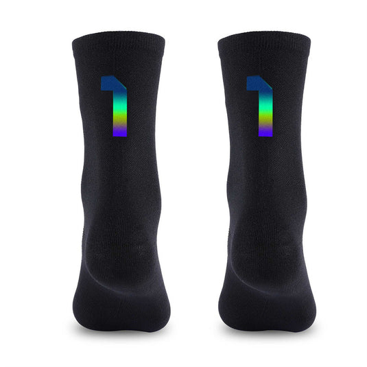 Reflective Digital Cycling Sports Socks