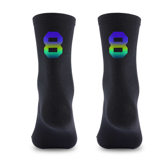 Reflective Digital Cycling Sports Socks