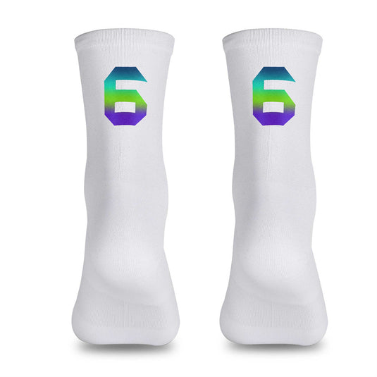 Reflective Digital Cycling Sports Socks