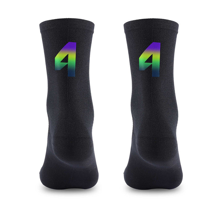 Load image into Gallery viewer, Reflective Digital Cycling Sports Socks
